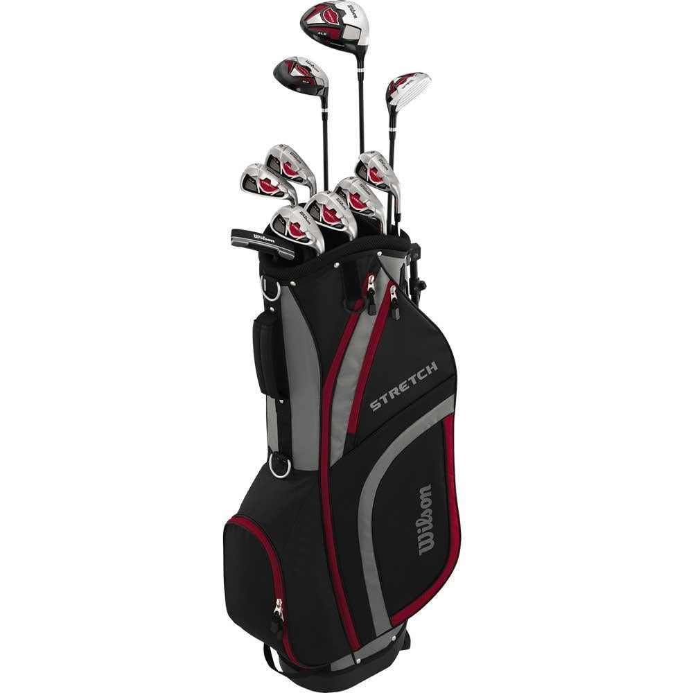 Wilson Stretch XL Herren Golf Komplettset – 10-teilig inkl. Standbag – Für Anfänger